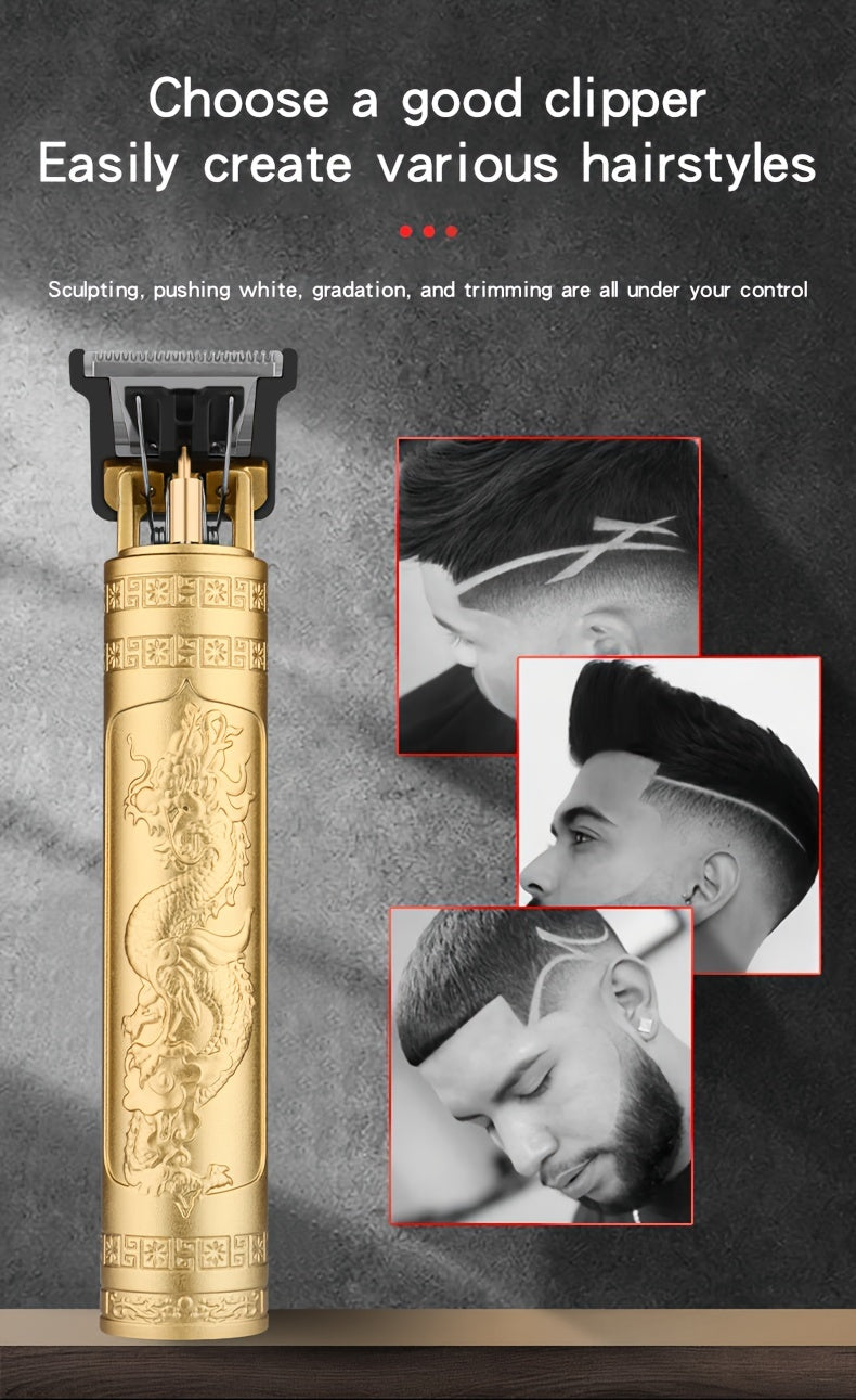 USB Rechargeable Hair Clipper, Barber Professional Electric Hair Trimmer Beard Shaver, Men Hair Cutting Machine (the Best Gift For Father, Lover)