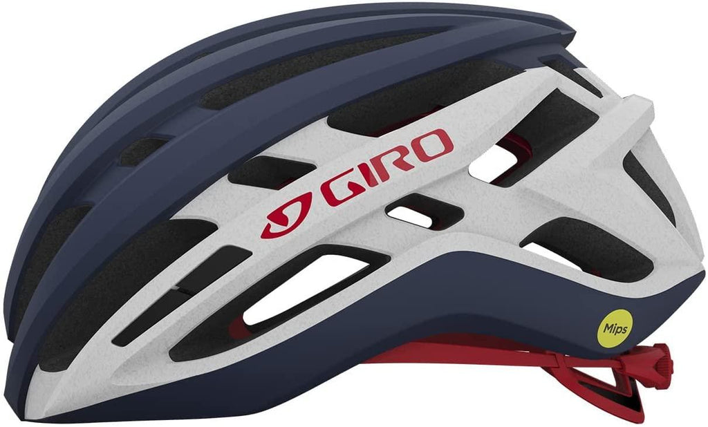 Giro Agilis MIPS Mens Road Cycling Helmet - Matte Midnight/White/Bright Red (2022), Medium
