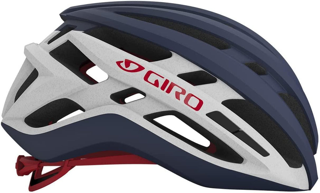 Giro Agilis MIPS Mens Road Cycling Helmet - Matte Midnight/White/Bright Red (2022), Medium