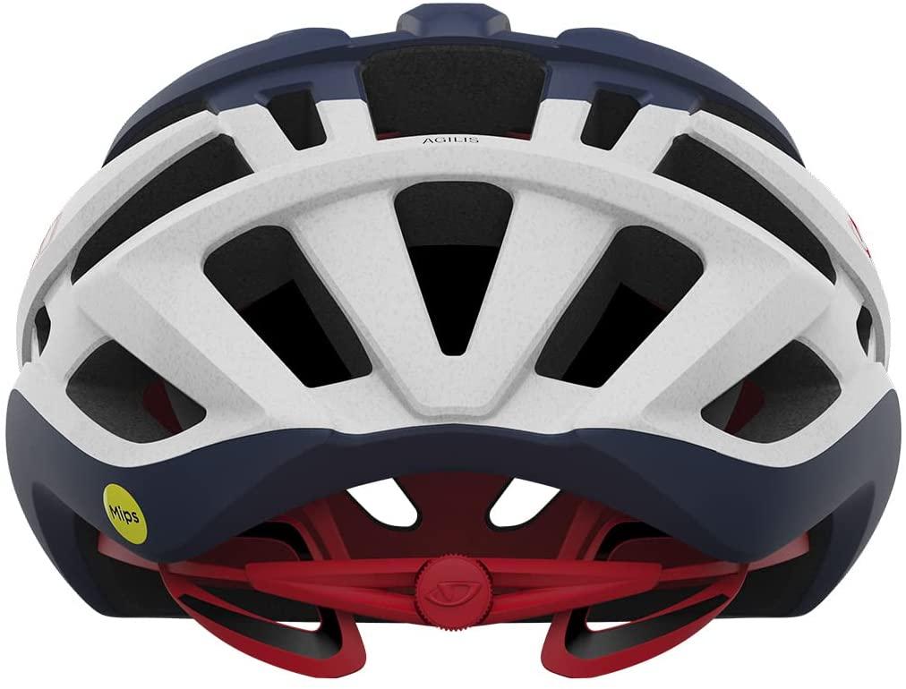Giro Agilis MIPS Mens Road Cycling Helmet - Matte Midnight/White/Bright Red (2022), Medium