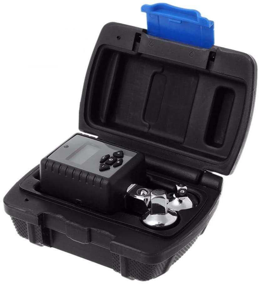 GUOCAO 1/2inch 10-200Nm Digital Torque Wrench Adjustable Professional Electronic Torque Wrench Bike Car Repair with 2Pcs Adapter Universal Hand Tools Wrenches