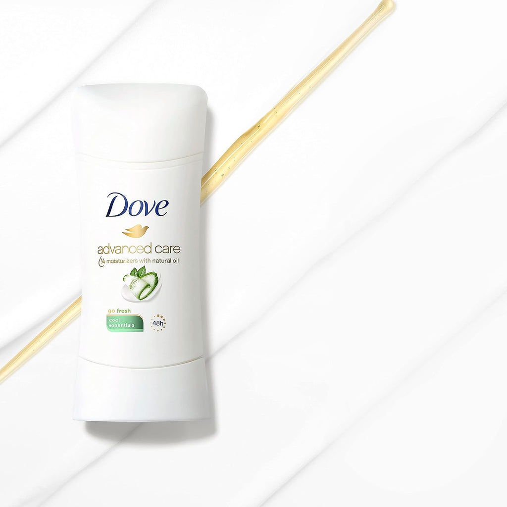 Dove Antiperspirant Deodorant with 48 Hour Protection Advance Cool Essentials Deodorant for Women, 2.6 Ounce (Pack of 4)