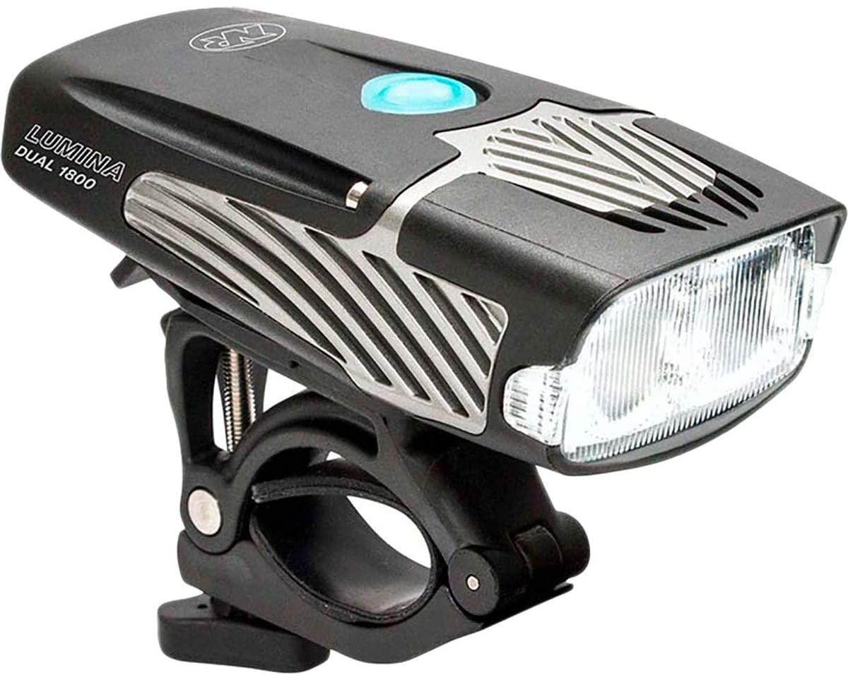 NiteRider Lumina Dual 1800 Rechargeable MTB Road Commuter Twin LED Bike Light Powerful Lumens Water Resistant Bicycle Headlight LED Front Light Easy to Install Cycling Safety
