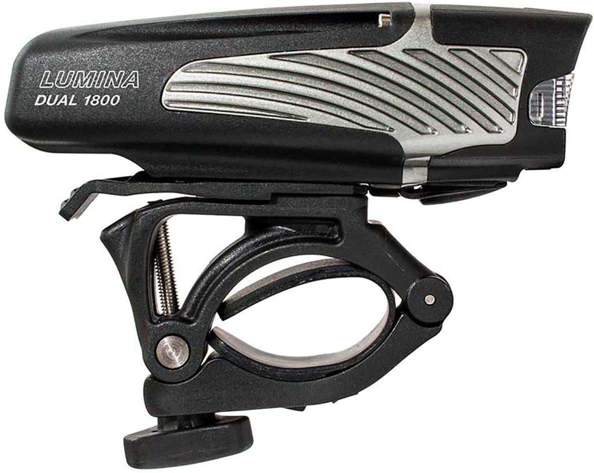 NiteRider Lumina Dual 1800 Rechargeable MTB Road Commuter Twin LED Bike Light Powerful Lumens Water Resistant Bicycle Headlight LED Front Light Easy to Install Cycling Safety
