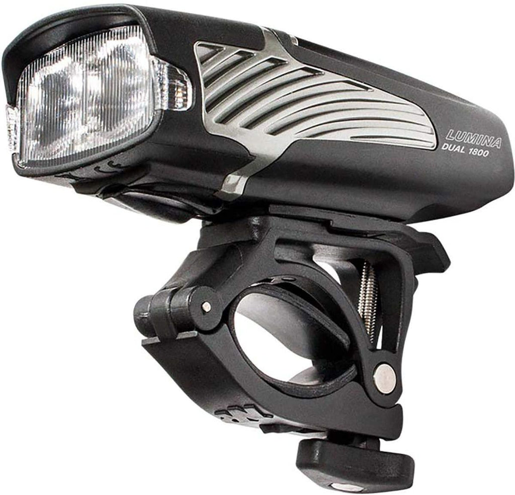 NiteRider Lumina Dual 1800 Rechargeable MTB Road Commuter Twin LED Bike Light Powerful Lumens Water Resistant Bicycle Headlight LED Front Light Easy to Install Cycling Safety