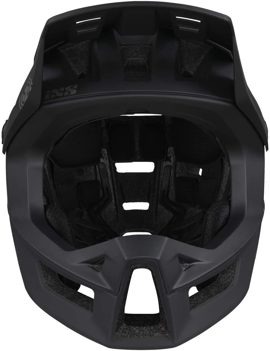 IXS Trigger FF MIPS Black Helmet (Small: 54-58cm), MIPS Brain Protection System, 360° Inmould Shell, Adjustable Straps, Magnetic Closure, Goggle Compatible Visor, ASTM for DH on Frontal Impact