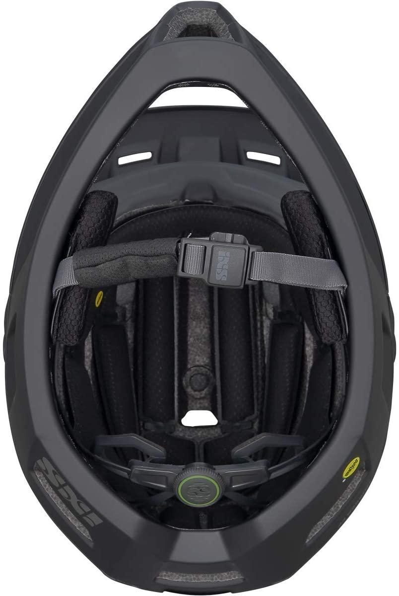 IXS Trigger FF MIPS Black Helmet (Small: 54-58cm), MIPS Brain Protection System, 360° Inmould Shell, Adjustable Straps, Magnetic Closure, Goggle Compatible Visor, ASTM for DH on Frontal Impact