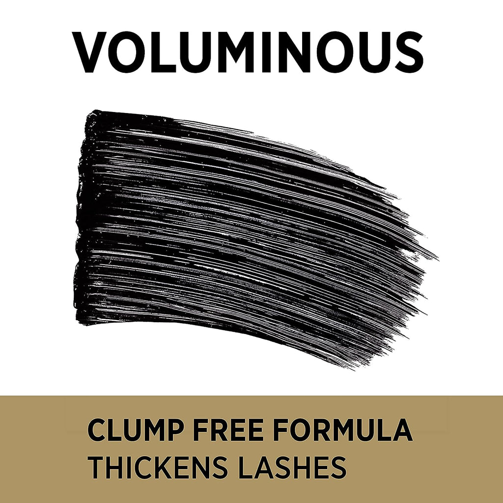 L’Oréal Paris Voluminous Original Volume Building Mascara and Infallible Eyeliner, Builds eye lashes up to 5X natural thickness, Smudge Free, Clump Free, Black, 1 kit