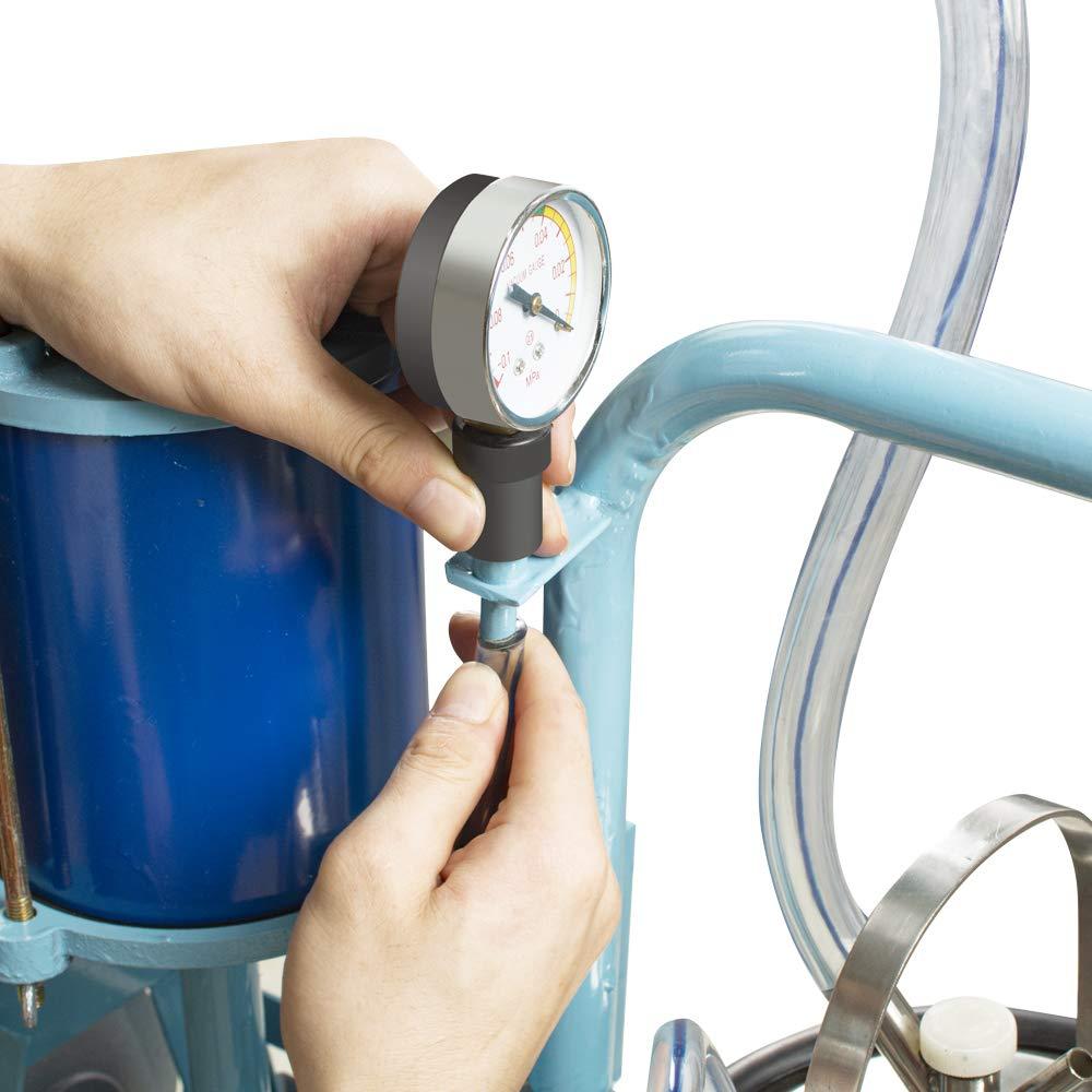 Electric MilMachine, funchic 25L Milker Machine with 304  Steel Bucket for Farm Cows 110V