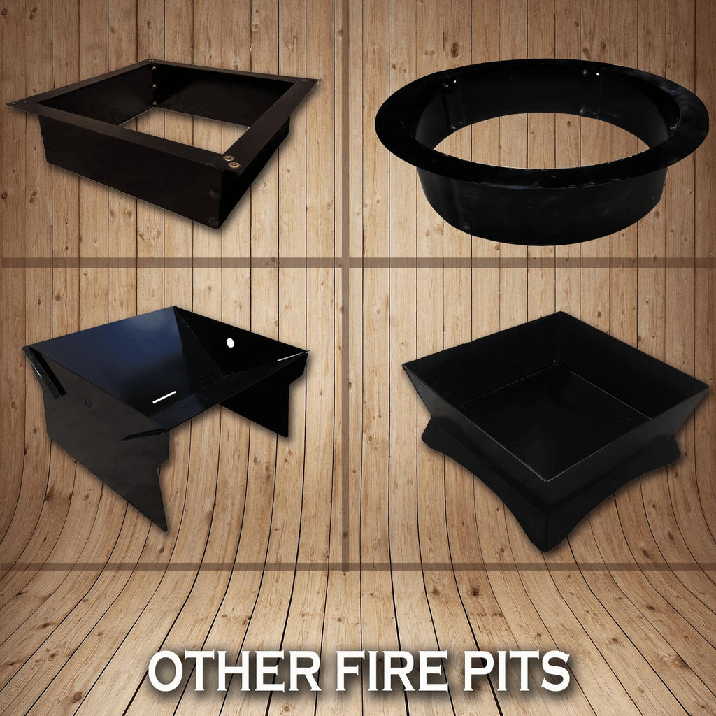 2mm thick Steel Campfire Fire Ring Solid  - Power coated - Lar60 d x 12