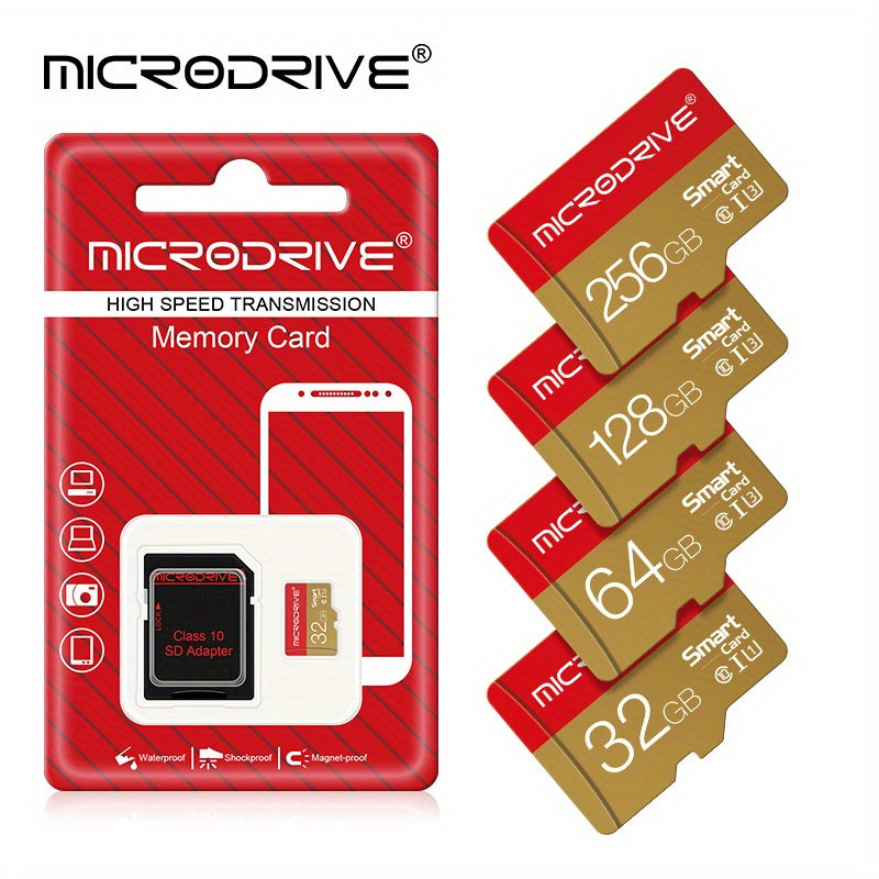 Memory Card 32GB 64GB 128GB 256GB U3 Mini SD Card Class 10 TF Flash Card Micro Tf SD Cards Memory Card For Mobile Phone PC Earphone Speaker  HD Camera PSP SD Adapter