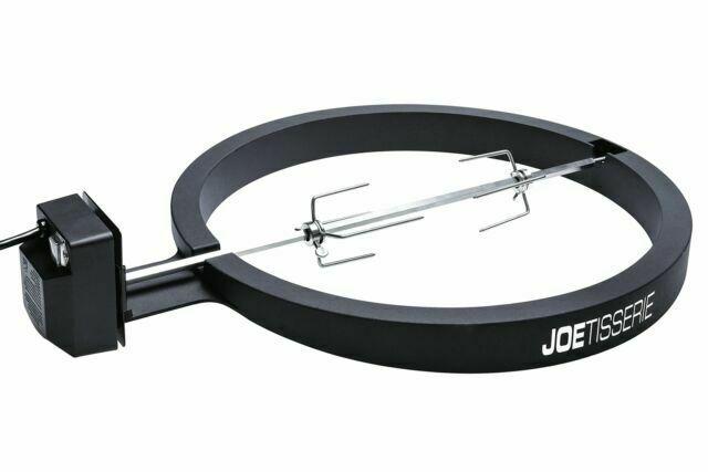 KJ-TISSERIENA Powder Coated Aluminum Rotisserie Kit Black - 18 in.