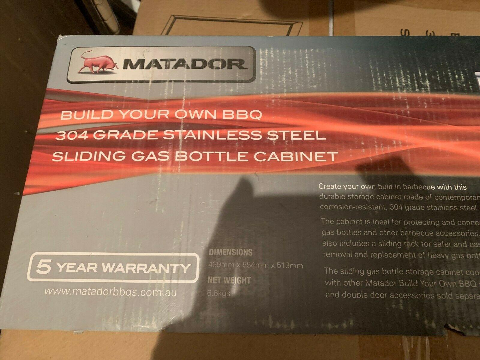 Build your Own BBQ 304 Grade  Steel Sliding Gas Bottle Cabinet