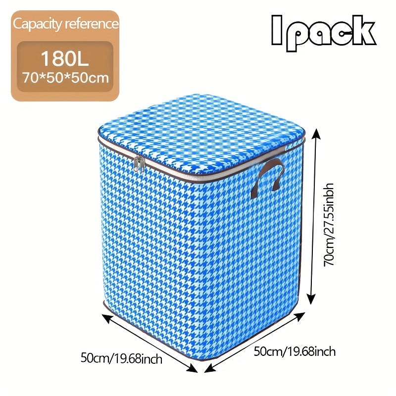 180-liter Houndstooth Bag Clothes LarCapacity Household Quilt Bag Moving Bag PacMoisture-proof Bag For PacClothes