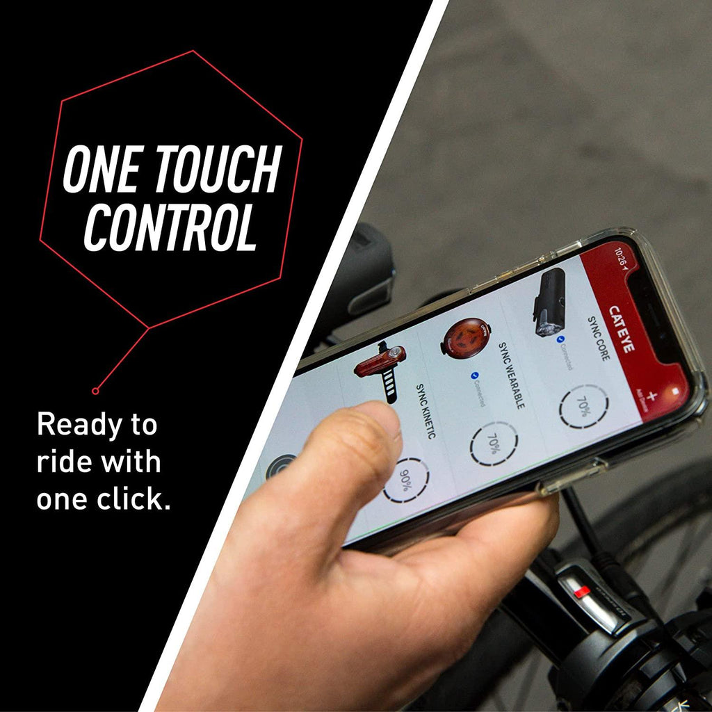 CAT EYE SYNC High Power LED Rechargeable Bike Lights, Headlight, Tail Light or Combo Kit
