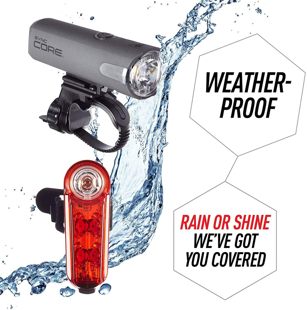 CAT EYE SYNC High Power LED Rechargeable Bike Lights, Headlight, Tail Light or Combo Kit