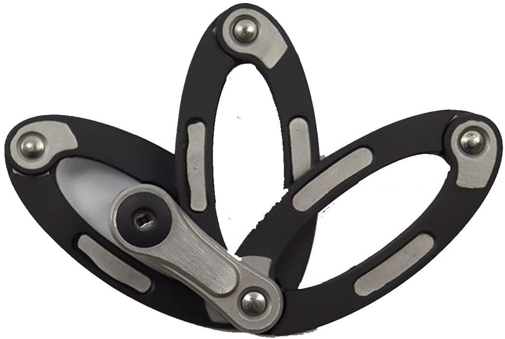 Aon-MX Folding Bike Lock Bike Accessories Heavy Duty Bicycle Lock 80Cm with 8 Joints, for Electric Motorcycle Mountain Bike Road Bike, 3 Keys