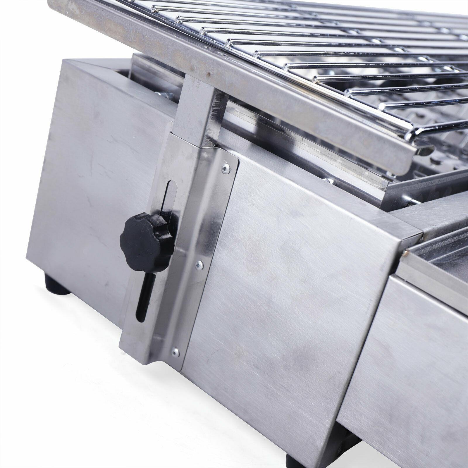 commercial 8 burners lpg gas bbq outdoor picnic barbecue cooker  steel