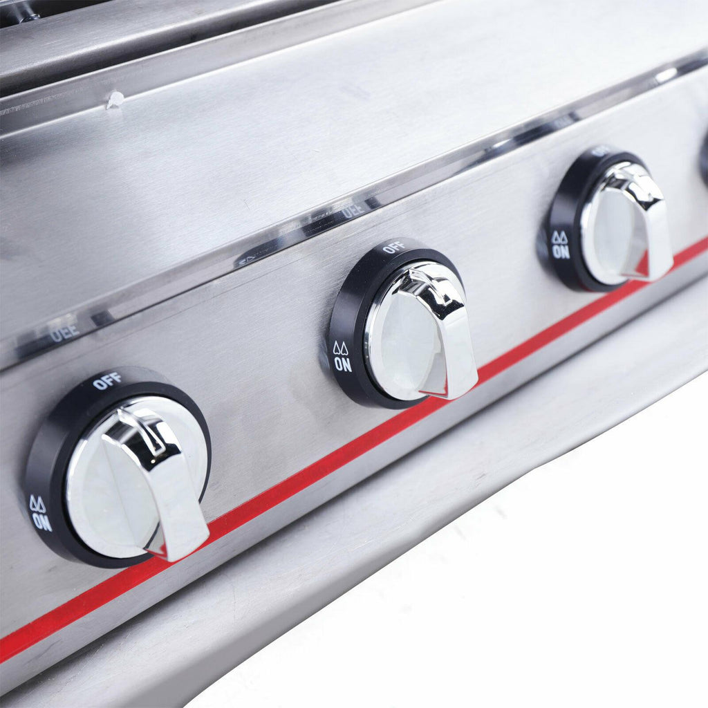 commercial 8 burners lpg gas bbq outdoor picnic barbecue cooker  steel