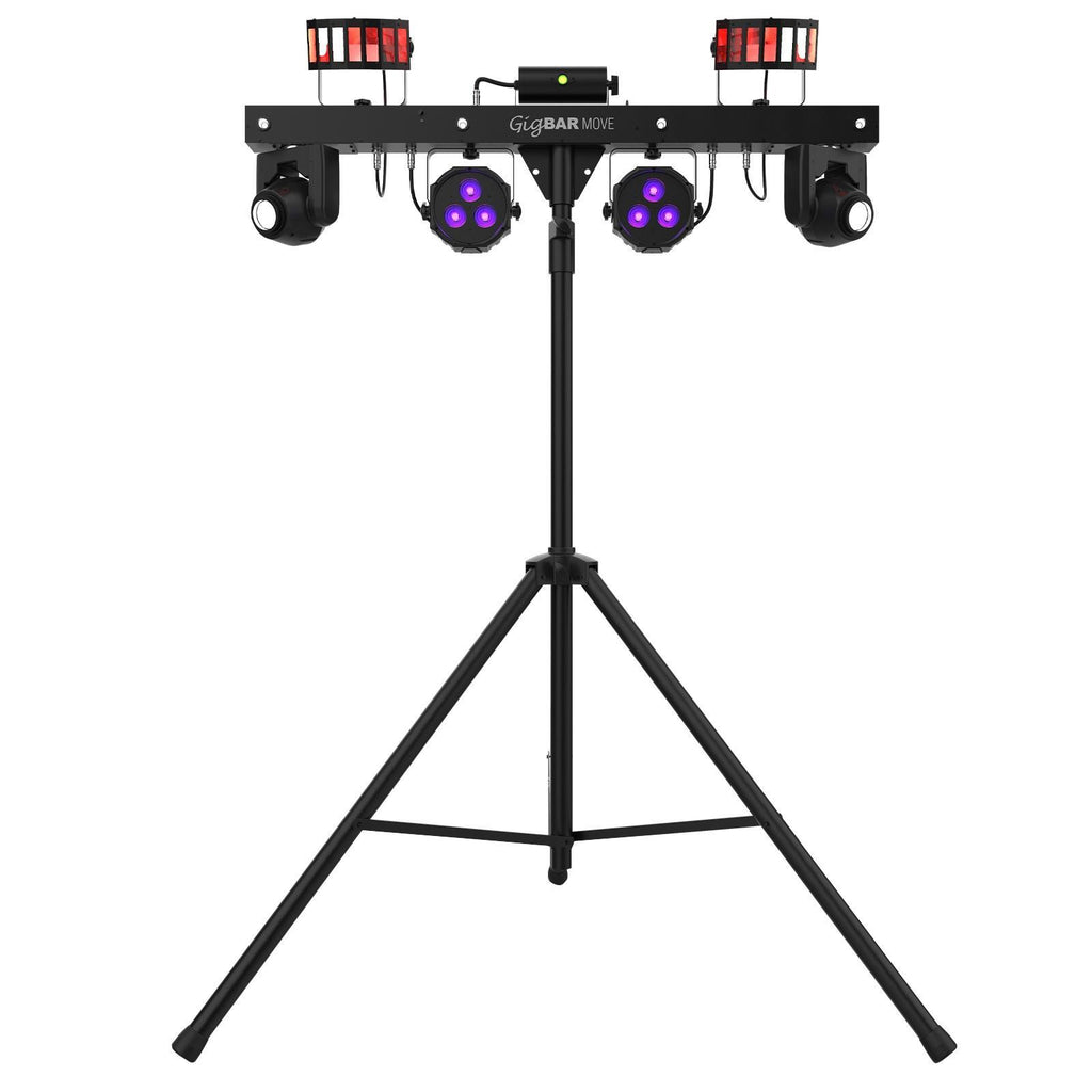 2x Chauvet DJ GigBar Move 5-in-1 Ultimate Effect Light Systems with DMX Controller & Fog Machine Package