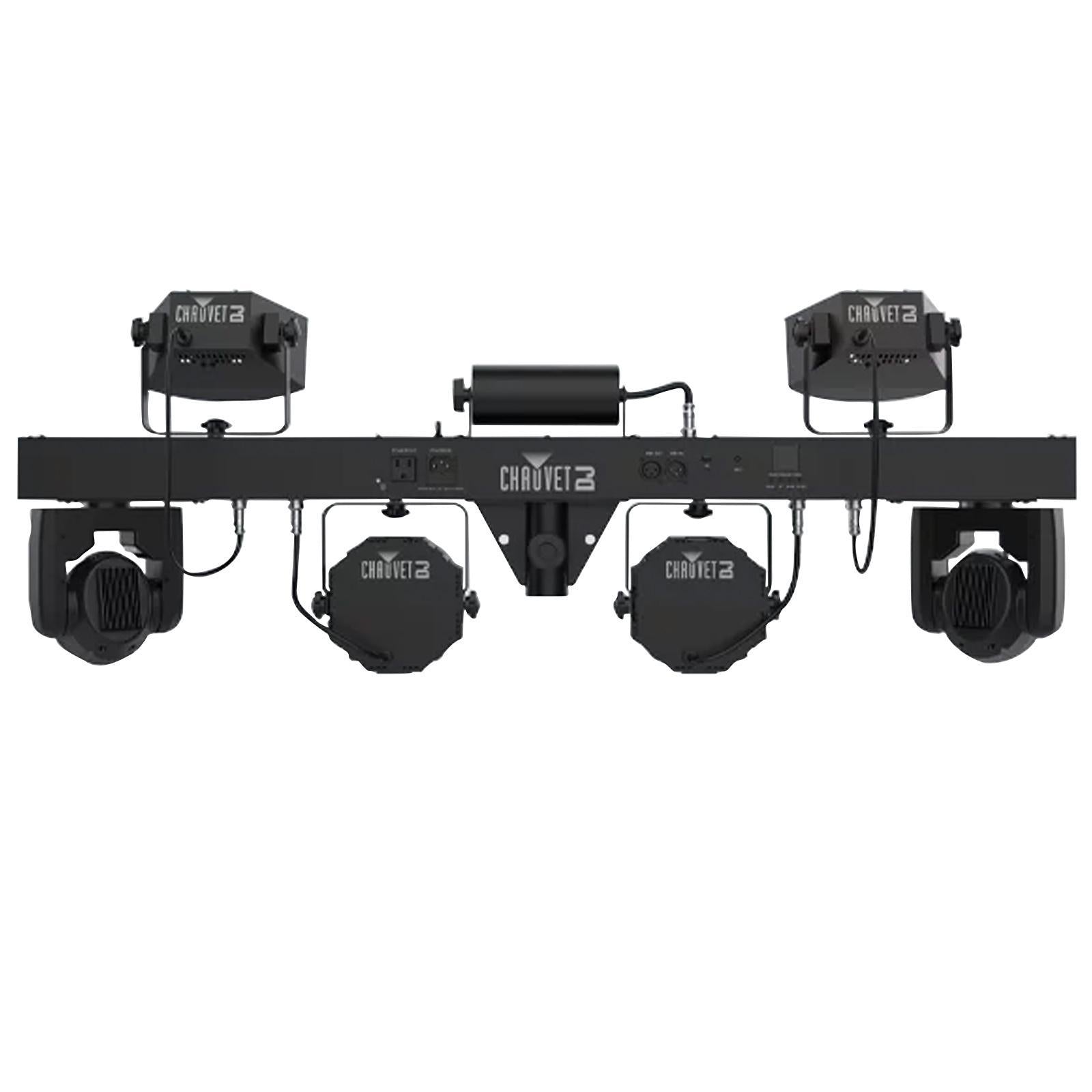 Chauvet DJ GigBar Move 5-in-1 Ultimate Effect Light System with Hurricane 700 Fog Machine Package