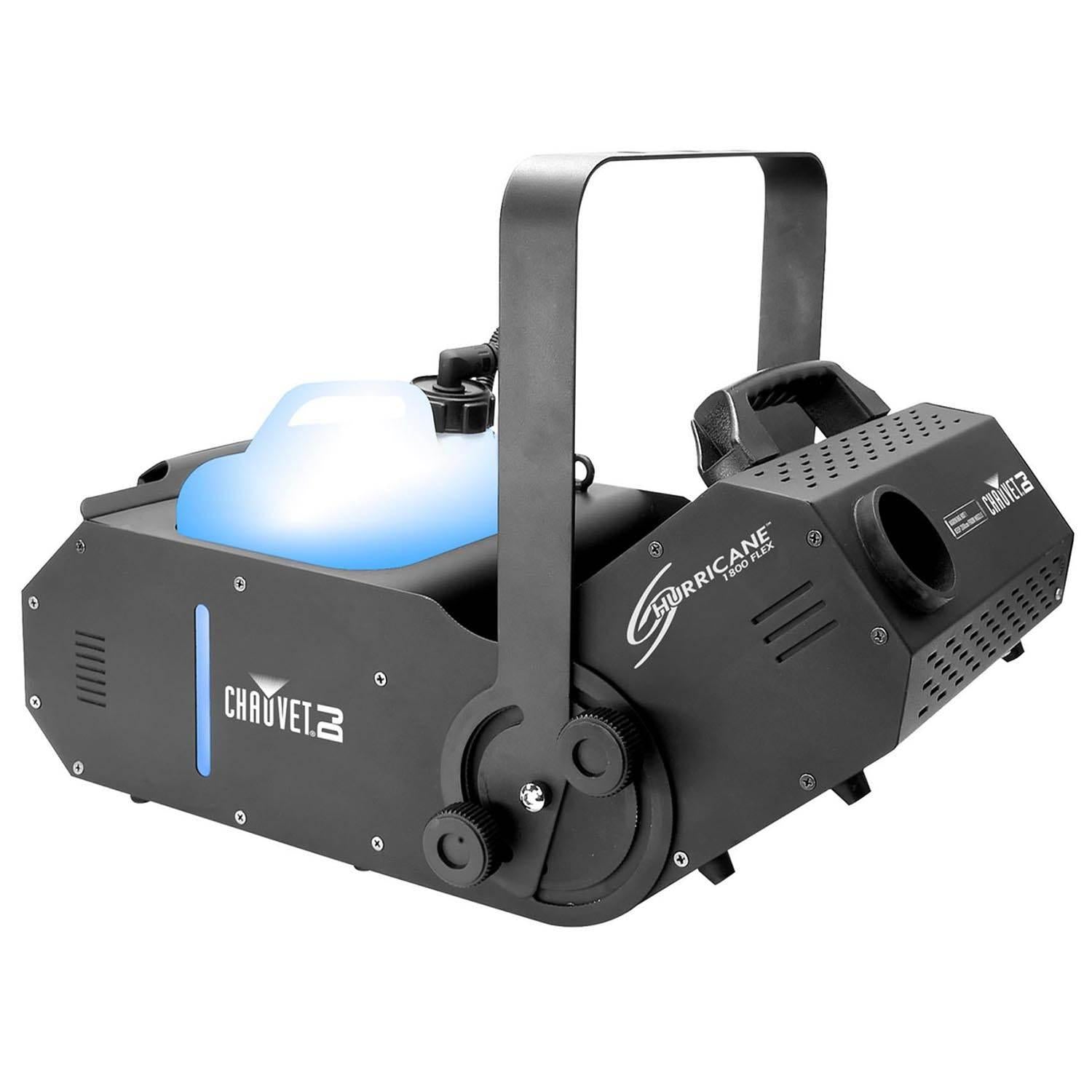 Chauvet H1800FLEX Hurricane Fog/Smoke Pro Machine + Fog Juice Fluid (1 Gallon)
