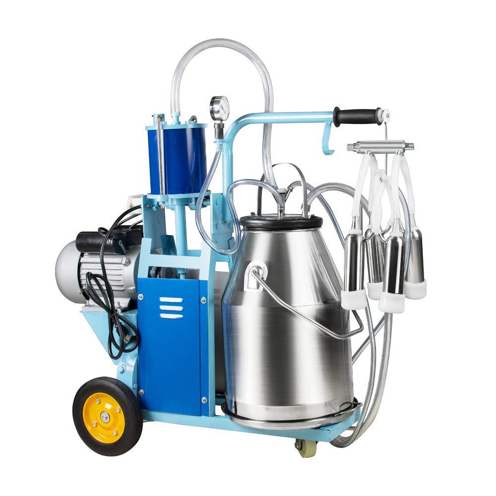 Enshey MilMachine - Electric MilMachine Milker for Farm Cows Bucket 110V 6.6Gal 304  Steel Bucket ( from USA)