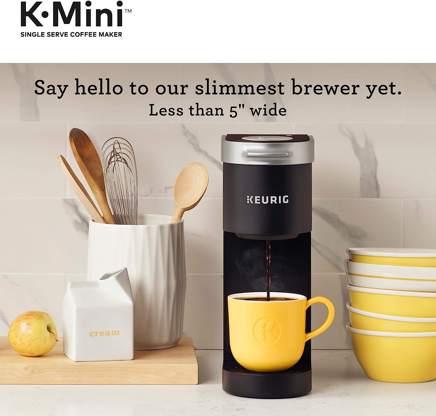 Keurig K-Mini Single Serve Coffee Maker, Black &amp; Brewer Maintenance Kit, Includes Descaling Solution, Water Filter Cartridges &amp; Rinse Pods, 14 count