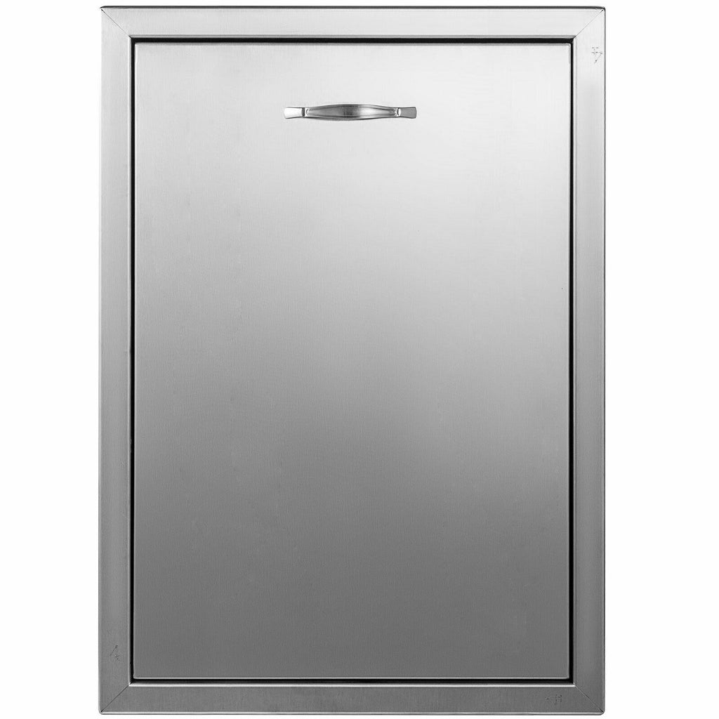 Outdoor Kitchen Trash Drawer 19.7W x 26.5H with Trash Bag Ring  Steel