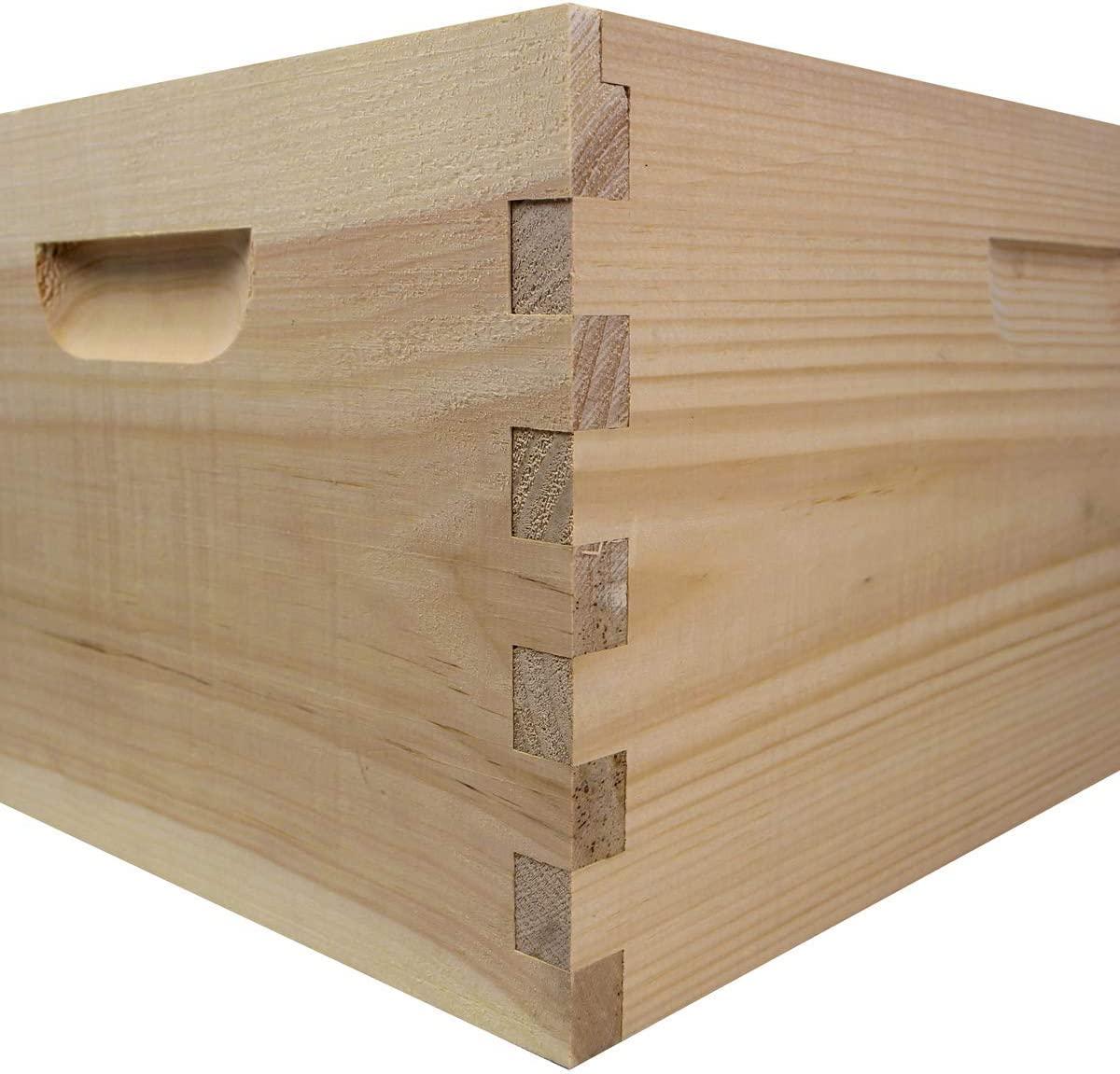 Amish Made in USA Complete Langstroth Beehive - The Starter Kit (Full Hive with 1 Deep & Accessories)