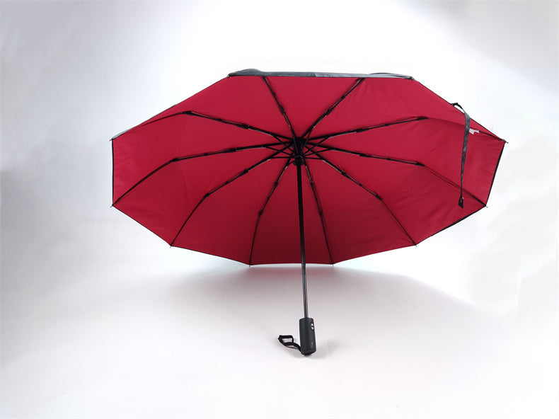 1pc Automatic Anti-Wind Double Layer Commercial LarUmbrella, Diameter 105cm/41.33in