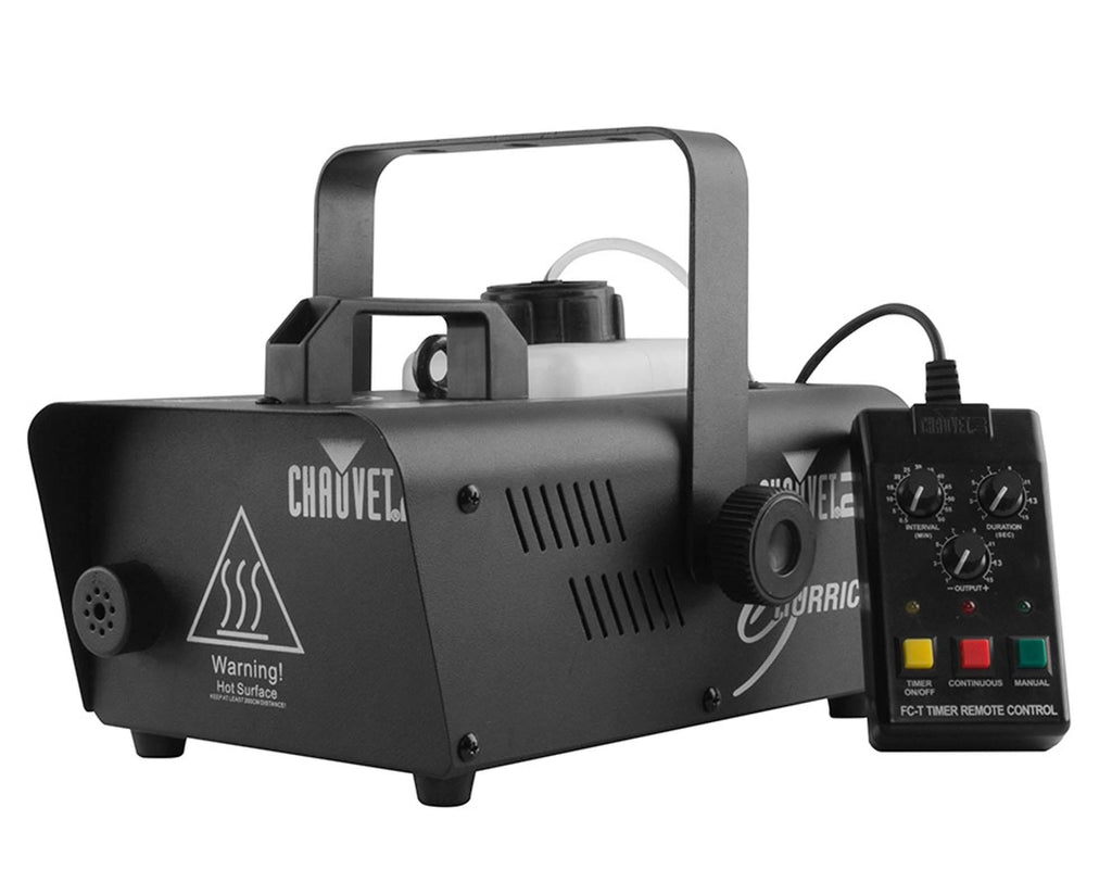 CHAUVET DJ Hurricane 1200 Fog Machine (2 Pack) + Fog Smoke Juice Fluid (2 Pack)