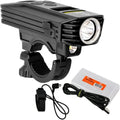 Nitecore BR35 1800 Lumen Dual Beam OLED Display Rechargeable Bike Headlight w/Remote Switch, Mount, Charging Cable and Lumen Tactical Cable Organizer