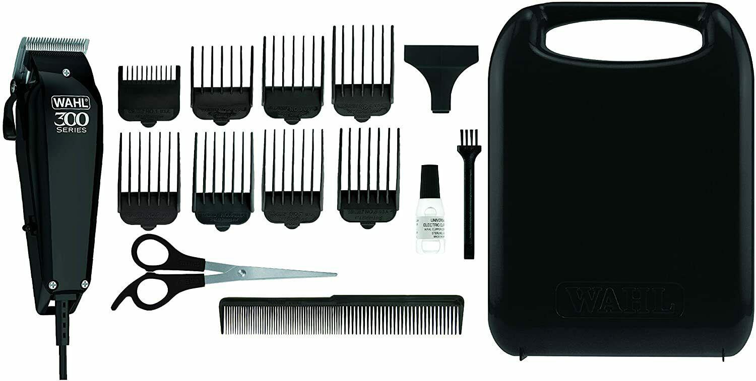 Wahl 9247-1316 Trimmer Series 300 On Storage Case Auto-Afilado 8 Combs