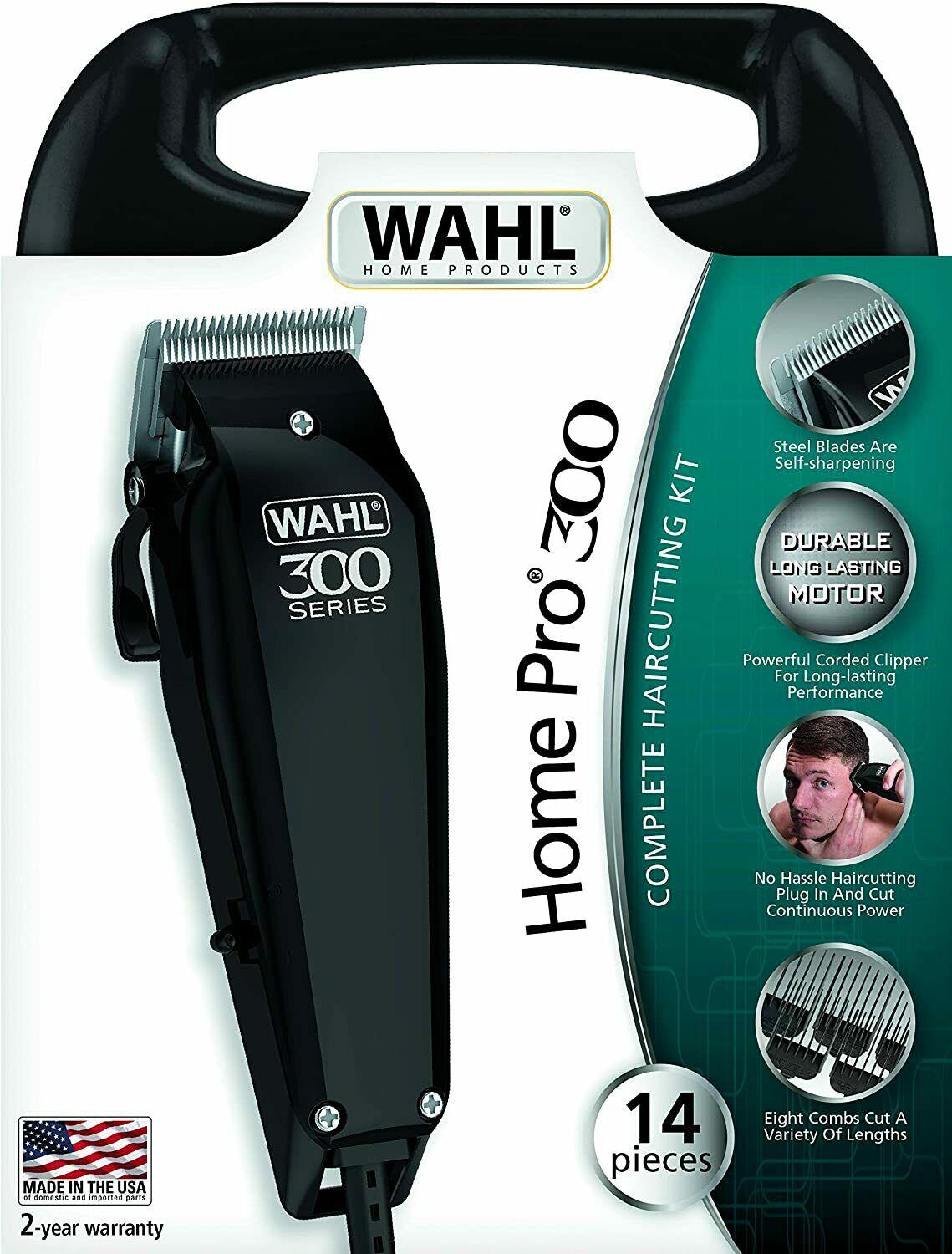 Wahl 9247-1316 Trimmer Series 300 On Storage Case Auto-Afilado 8 Combs