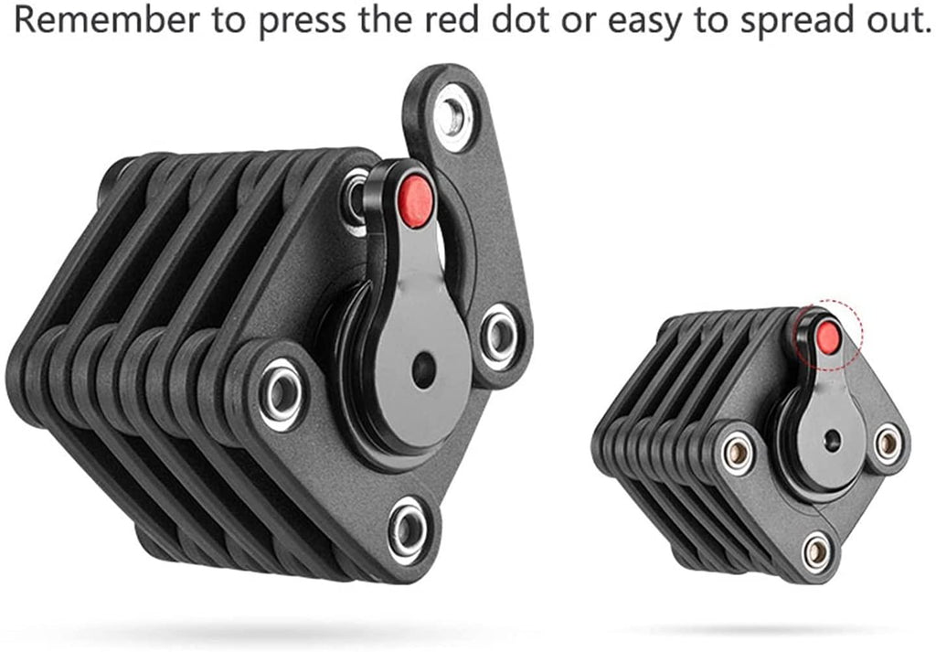 SQATDSBIKE Password Bike Bicycle Lock Mini Portable High Security Drill Resistant Lock Anti Theft Cylinder MTB Bicycle Accessories (Size : A)