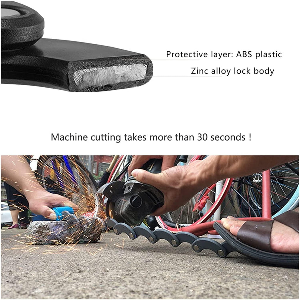 SQATDSBIKE Password Bike Bicycle Lock Mini Portable High Security Drill Resistant Lock Anti Theft Cylinder MTB Bicycle Accessories (Size : A)