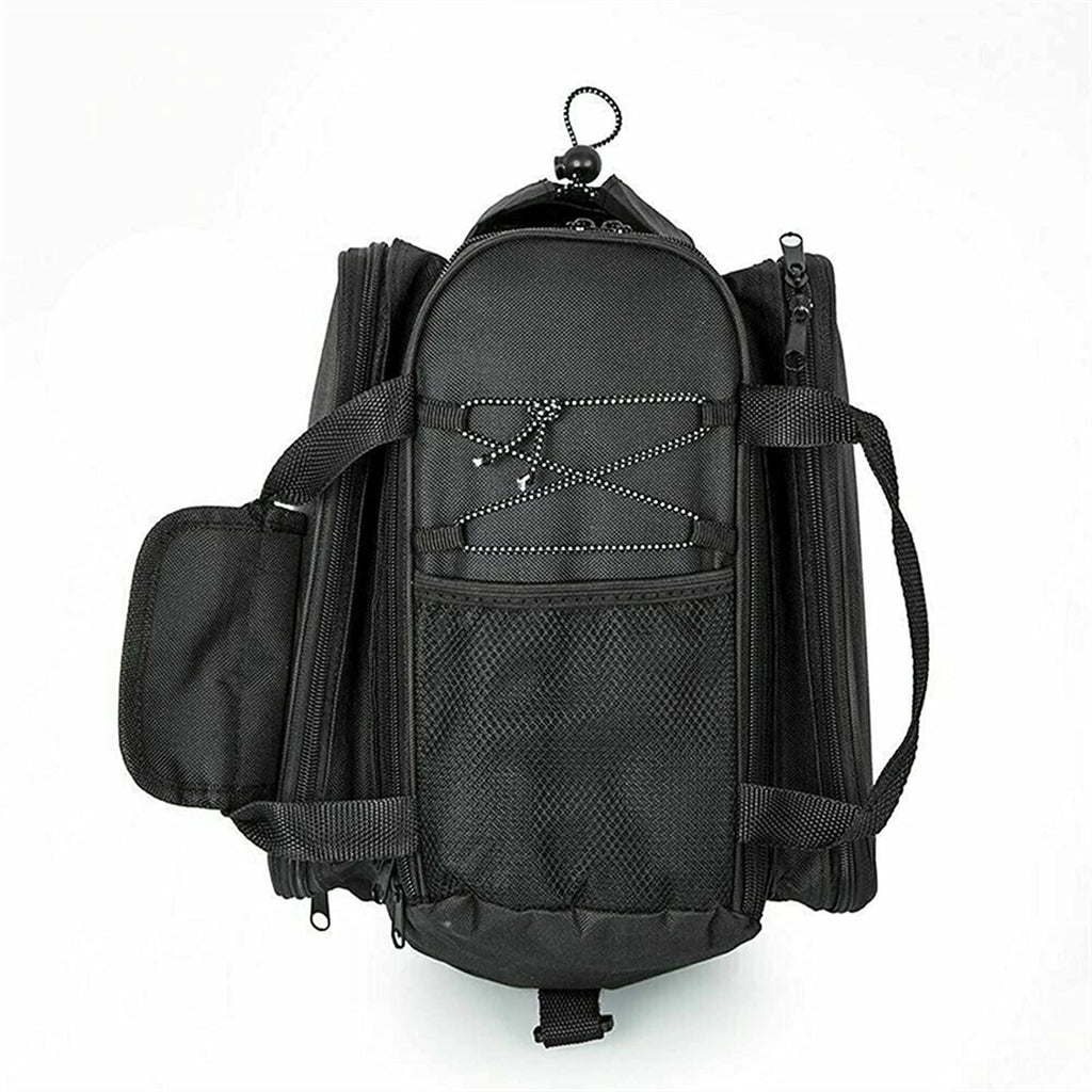 Bike Bag Bike Rear Pannier Bag Large Capacity Waterproof Multi-Function Bicycle Rack Rear Carrier Bag Expandable Bike Tail Seat Trunk Bag with Shoulder Strap Bicycle Accessories ( Color : As shown )