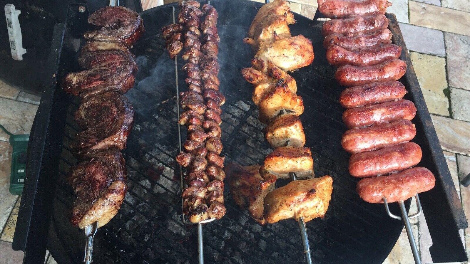 Brazilian Rotisserie BBQ  Still R Grill 5 Skewers Giragril Inox Direito