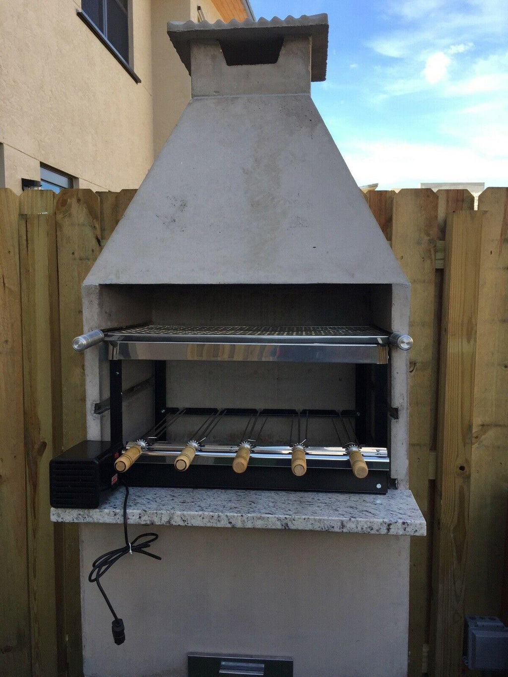 Brazilian Rotisserie BBQ Grill 5 Skewers Churrasqueira Giragrill 5 Espetos