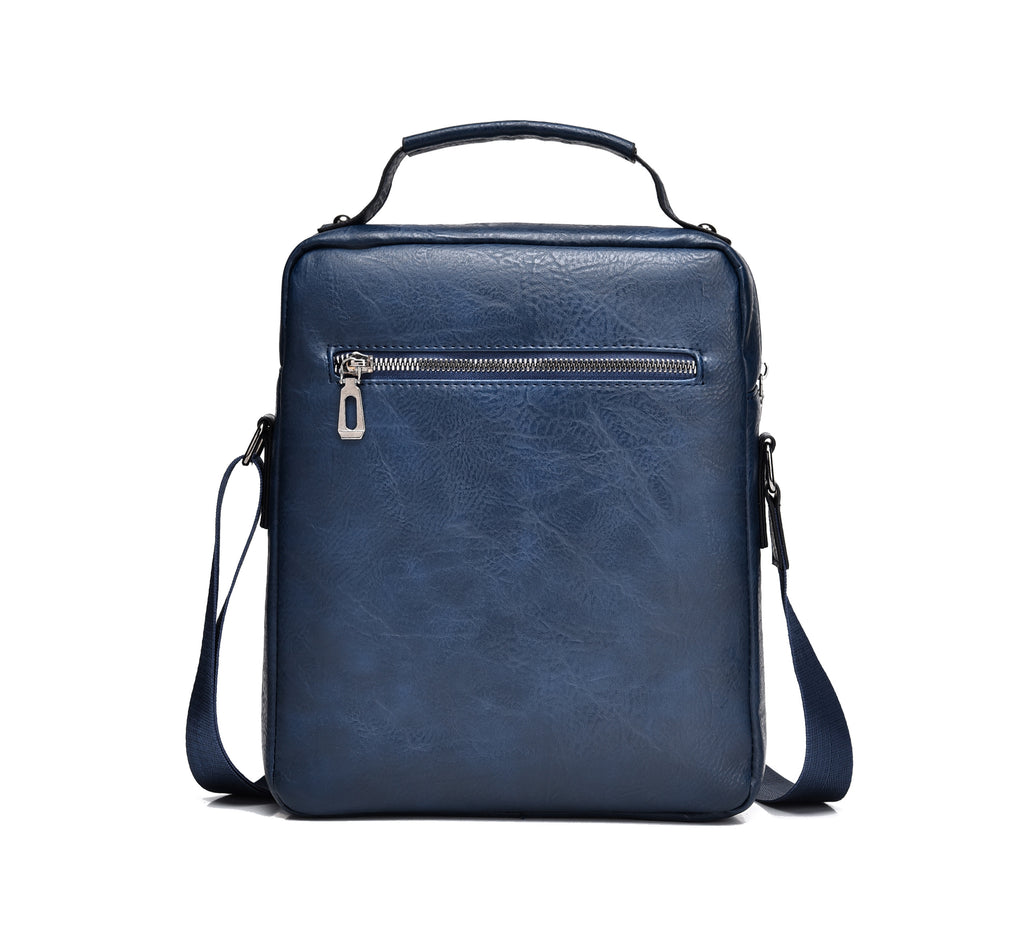 WEIXIER 1/2pcs Crossbody Bag, Men's Shoulder Bag, Retro Faux Leather Vertical Business Casual Satchel Bag, Men's Gift For Father/Anniversary