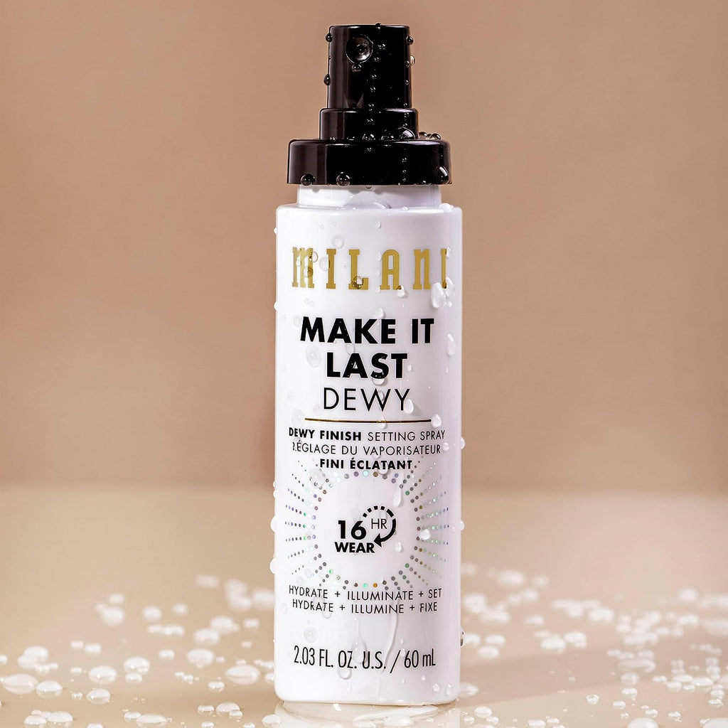 Milani Make It Dewy 3-In-1 Setting Spray - Hydrate + Illuminate + Set (2.03 Fl. Oz.) Cruelty-Free Makeup Setting Spray - Prime &amp; Hydrate Skin for a Bright, Refreshing Look