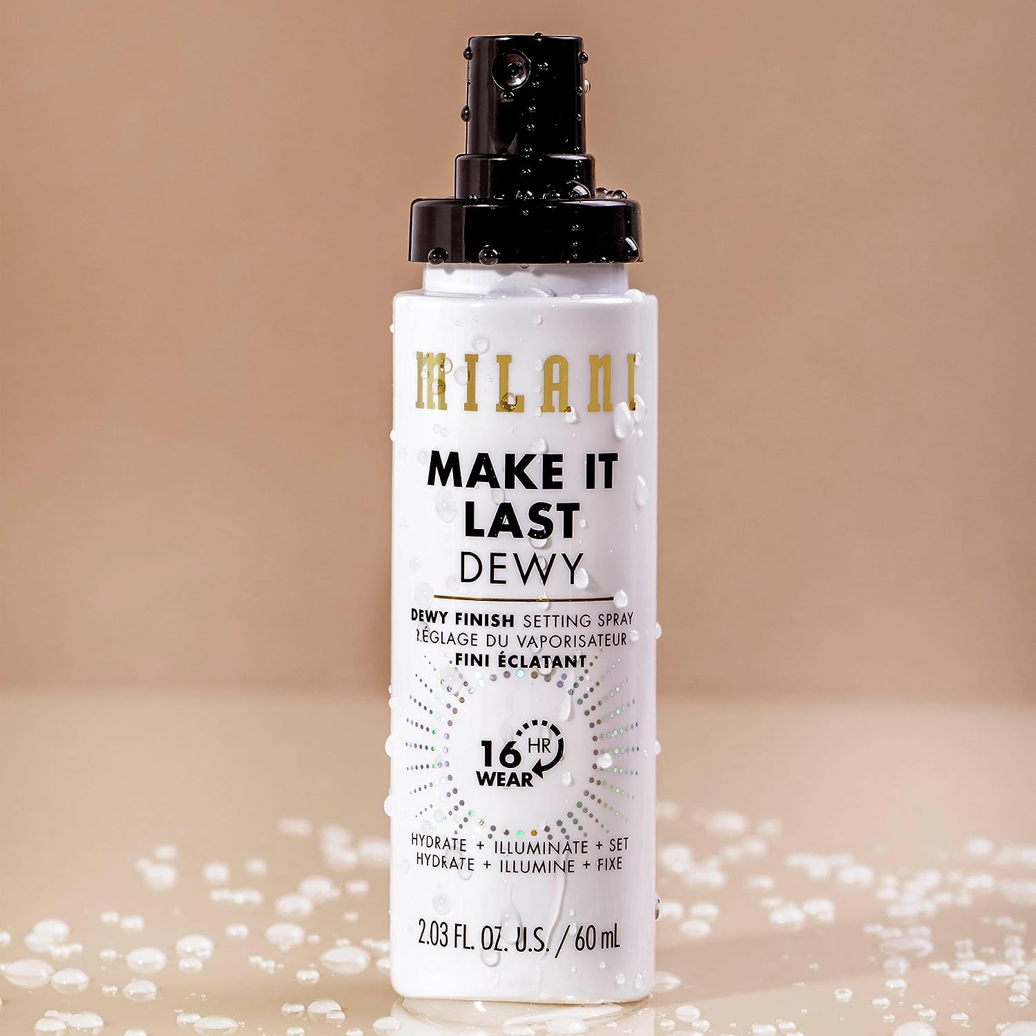 Milani Make It Dewy 3-In-1 Setting Spray - Hydrate + Illuminate + Set (2.03 Fl. Oz.) Cruelty-Free Makeup Setting Spray - Prime &amp; Hydrate Skin for a Bright, Refreshing Look