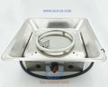 GCP-FPB-173S Square 17"  Steel Drop - In Pan with a 48" Hose and LP reg