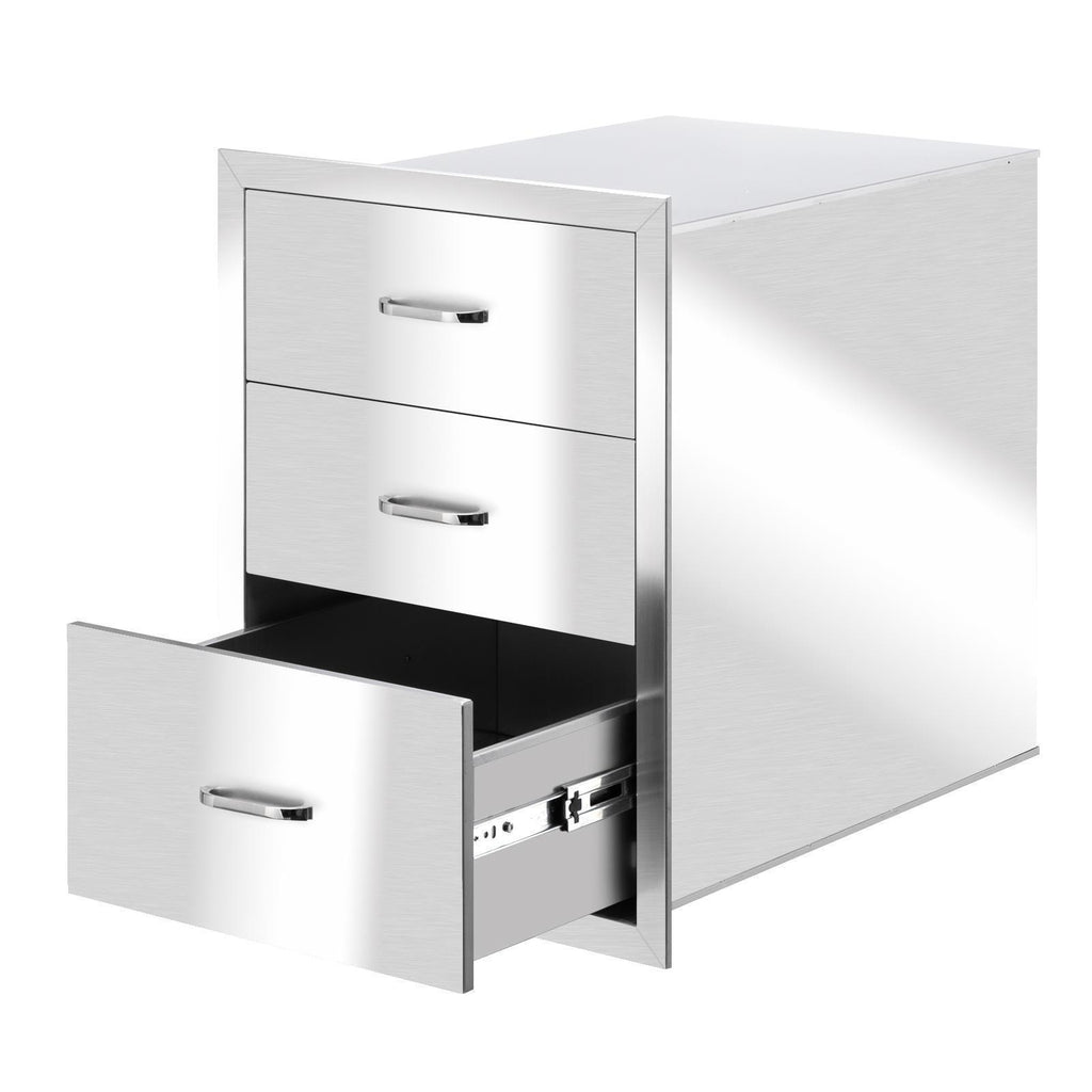 4 Sizes  Steel BBQ Double Single Door Drawer Access Outdoor Kitchen