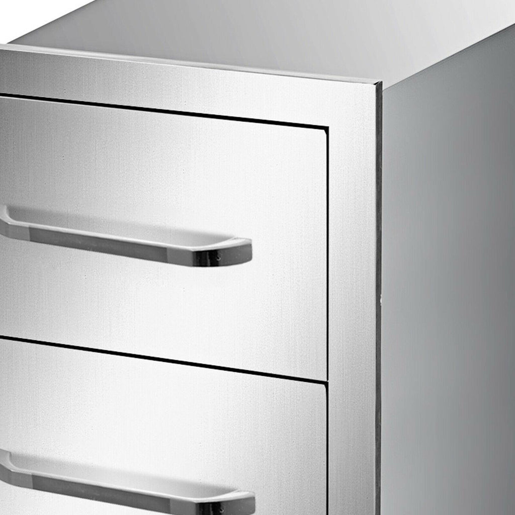 Triple Drawer Outdoor Kitchen BBQ Island  Steel Drawer 15.7"X21.6"