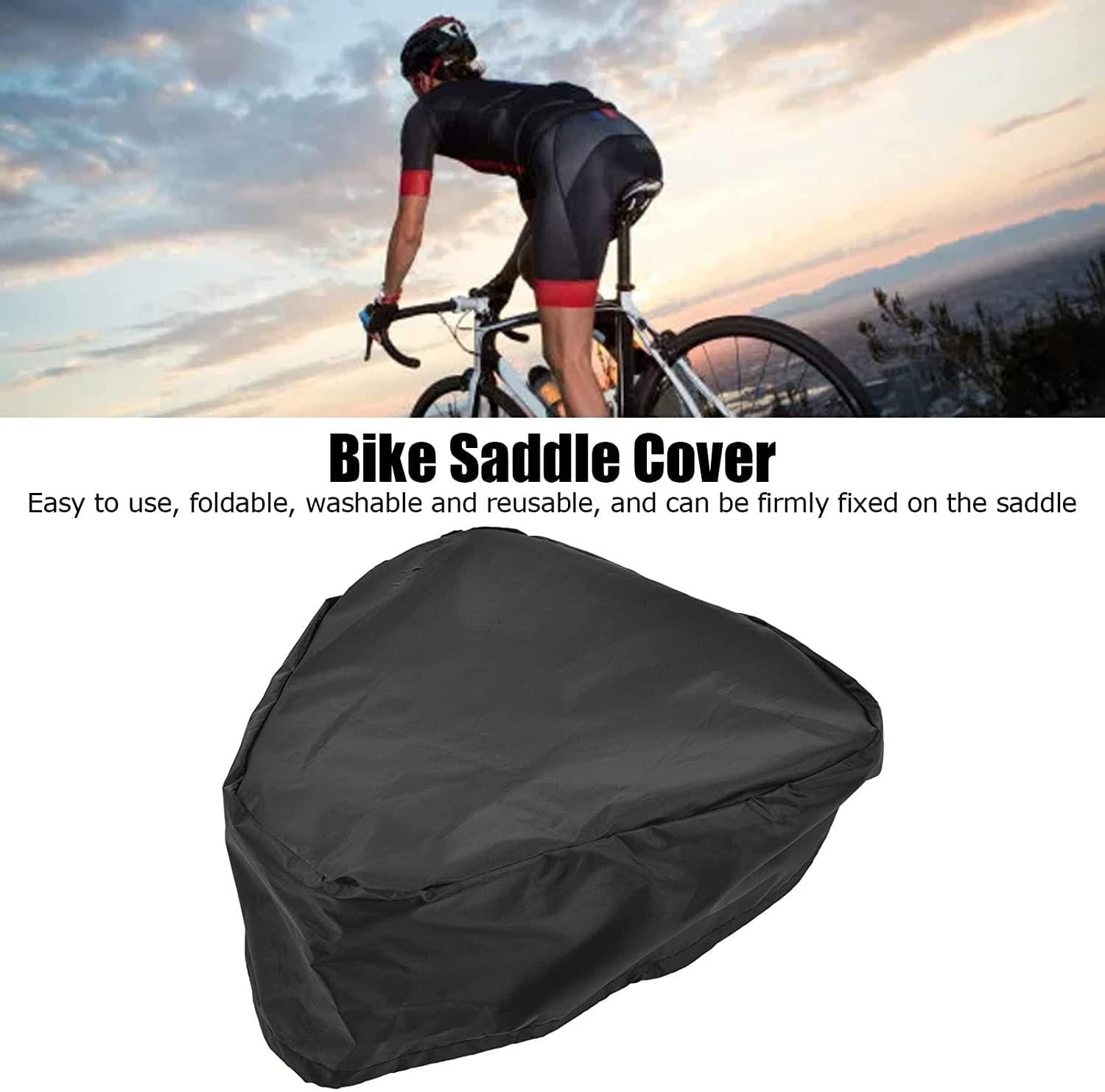 HAO BLAI Bike Saddle Cover, Convenient Practical Foldable Washable Bicycle Accessories，Protective Waterproof，for Cycling Accessories for Outdoor