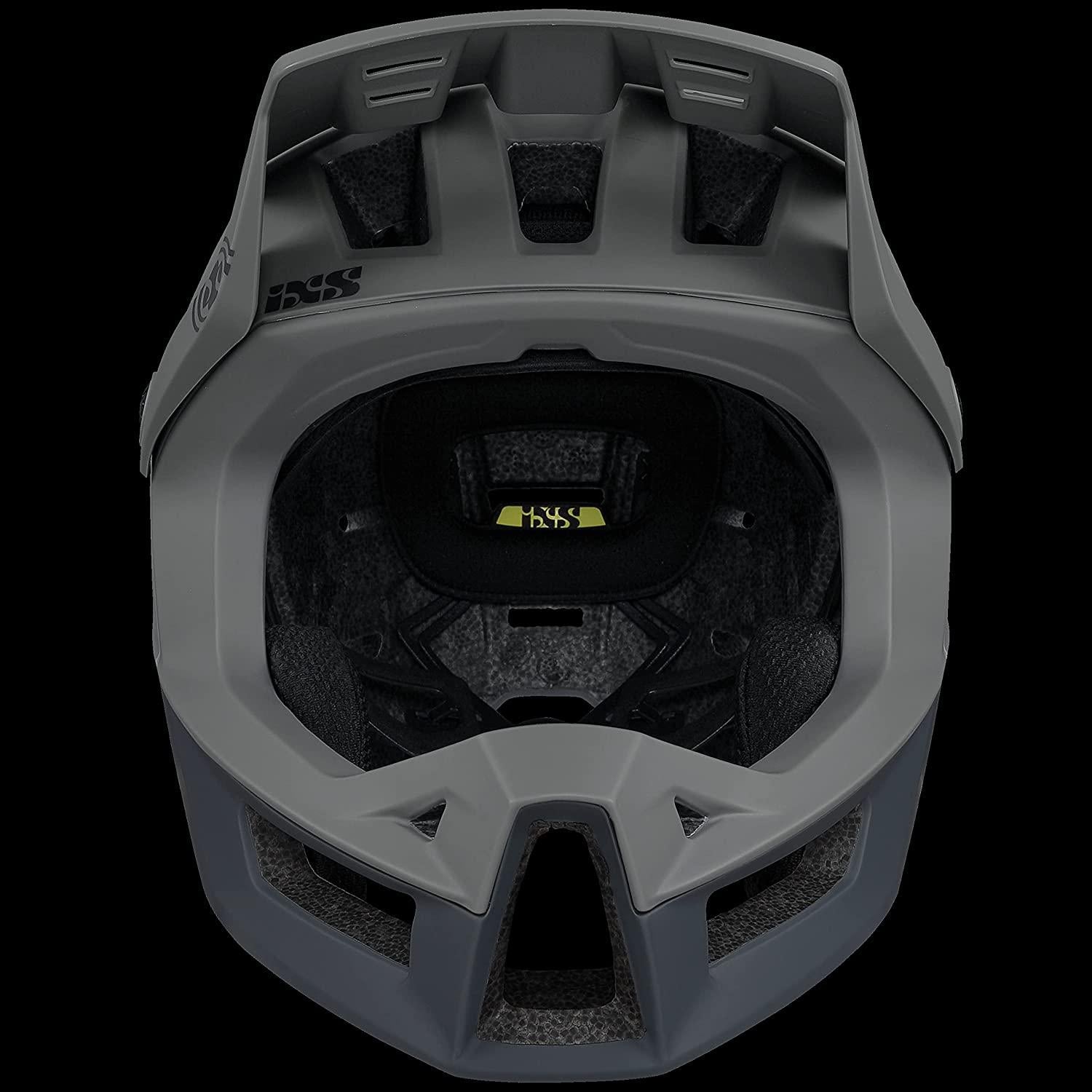 IXS Unisex Trigger FF Full Face All-Mountain Trail Enduro Protective Bike Helmet, Graphite, Small/Medium