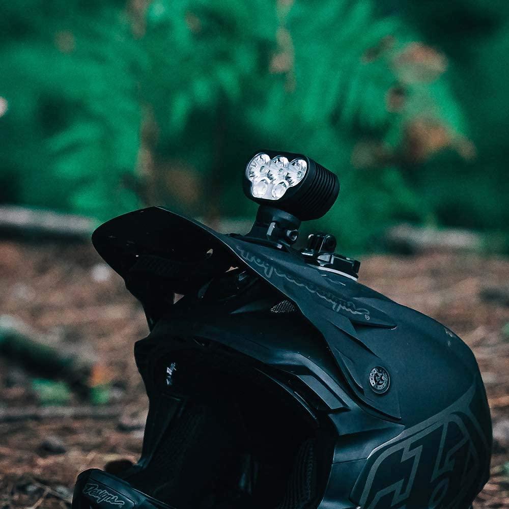 Magicshine Monteer 6500S Zeus Mountain Bike Headlight, 6500 lumens of Actual max Output MTB Light with 3X CREE XHP50.2 and 2xXM-L2 Spot/Food/Combo Beams, 10,000mAh Super high Capacity Battery Pack