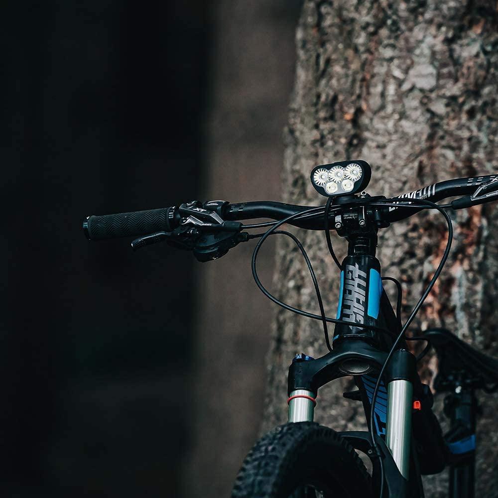 Magicshine Monteer 6500S Zeus Mountain Bike Headlight, 6500 lumens of Actual max Output MTB Light with 3X CREE XHP50.2 and 2xXM-L2 Spot/Food/Combo Beams, 10,000mAh Super high Capacity Battery Pack